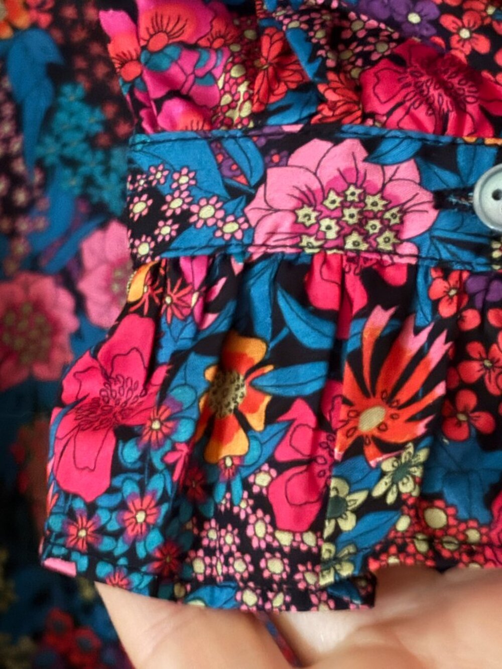 J CREW Sz XXS RARE Liberty Art Fabrics Floral Print Blouse $110+ - Picture 4 of 6